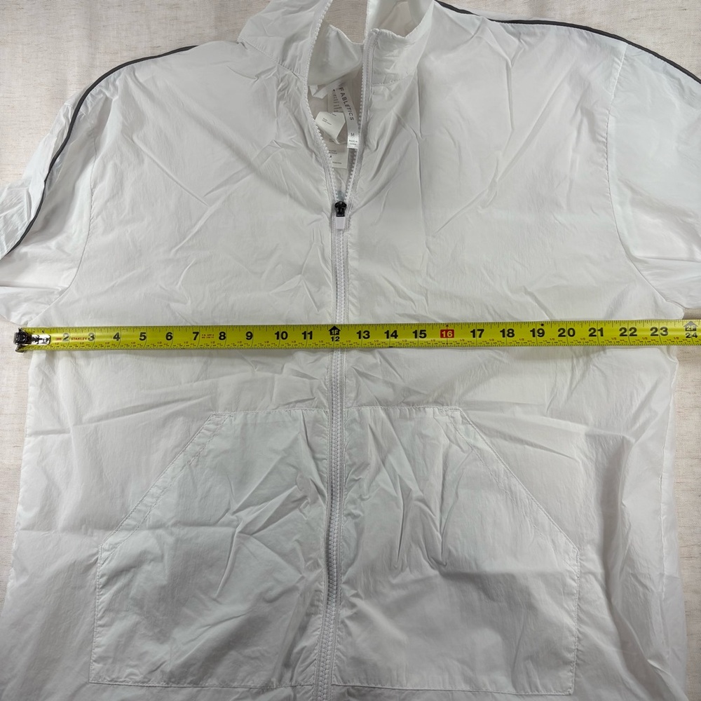 Fabletics White Lightweight Windbreaker Jacket Me… - image 5